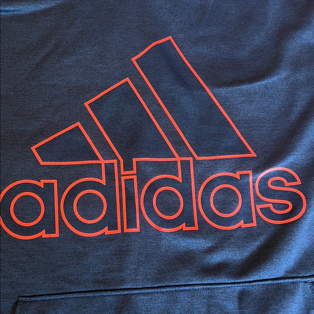 Adidas Boys Navy Blue Sweatshirt Size Large - Picture 2 of 6